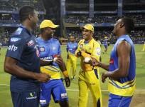 Kieron Pollard Mumbai Indians Dwayne Smith MS Dhoni Dwayne Bravo CSK