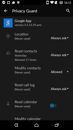 CM Privacy Guard Feature CM Privacy Guard Feature