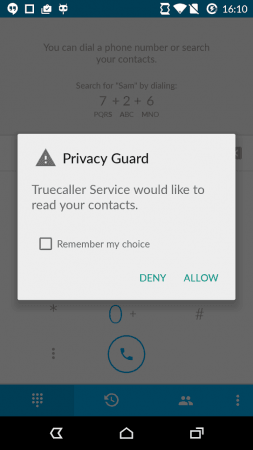 Privacy Guard Settings Privacy Guard Settings