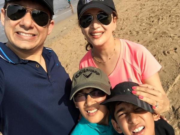 Madhuri Dixit's Sons - Raayan and Arin Nene Madhuri Dixit Sons