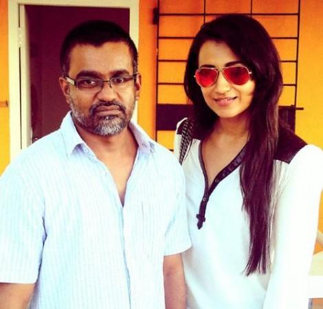 Trisha with director Selvaraghavan Trisha