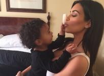 Kim Kardashian and North West
