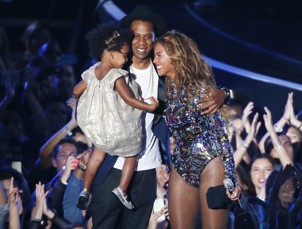 Beyonce at the VMAs with Blue Ivy and Jay Z