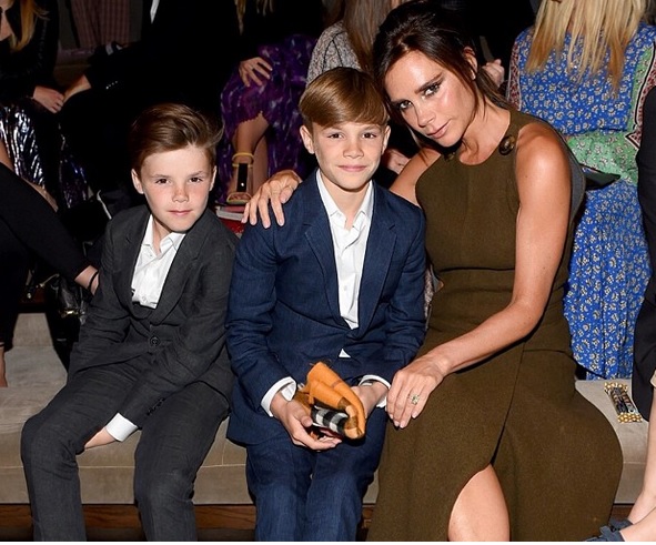 Victoria Beckam with sons Romeo James Beckam and Cruz David beckam