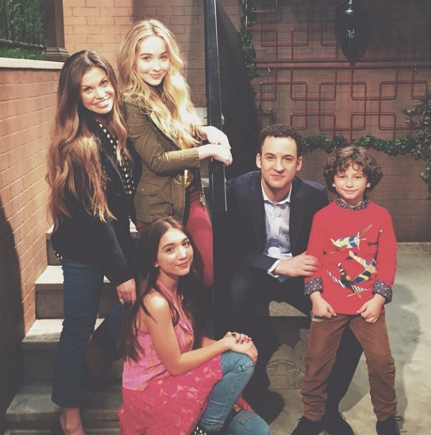 Sabrina with the rest of 'Girl Meets World' Cast
