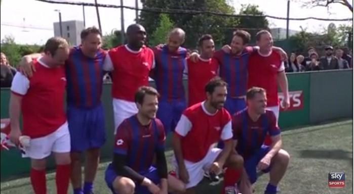 Thierry Henry and Lewis Hamilton grabbed the spotlight in an Arsenal Legends vs Sky sports Experts five-a-side match Arsenal Legends Sky Sports