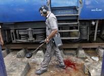 train blast