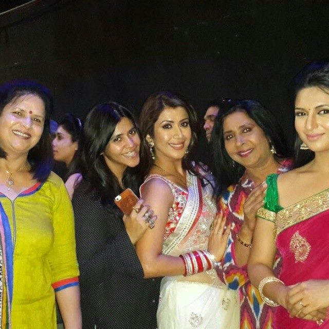 Ekta Kapoor, Ankita Bhargava and Divyanka Tripathi