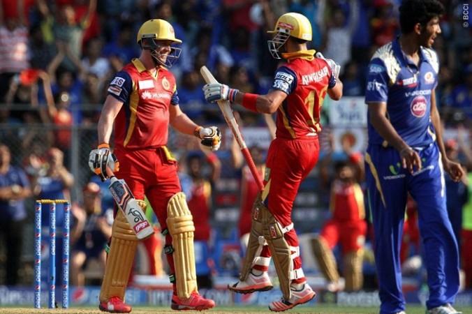 RCB batsmen AB De Villiers and Virat Kohli will be waiting to tonk the Kings XI Punjab bowlers AB De Villiers Virat Kohli RCB Jasprit Bumrah Mumbai Indians