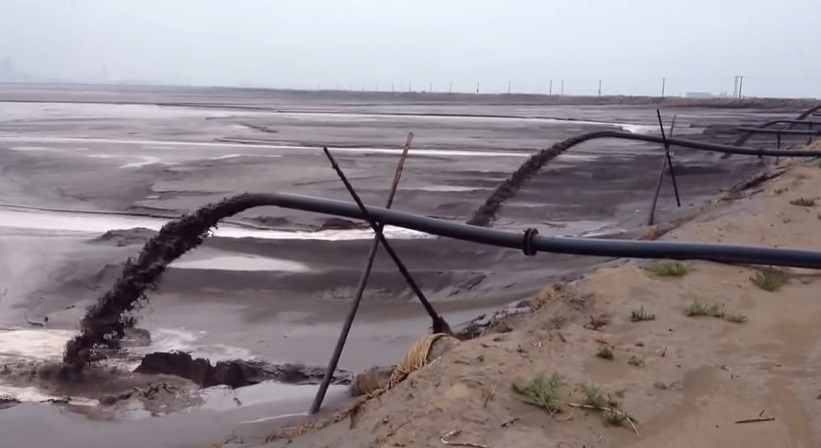 Mongolia Lake filled with toxic chemicals.