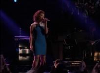 India Carney performing Kelly Clarkson's