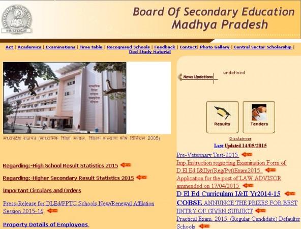 Check results of Board of Secondary Education Madhya Pradesh 10th Borad exam Board of Secondary Education Madhya Pradesh