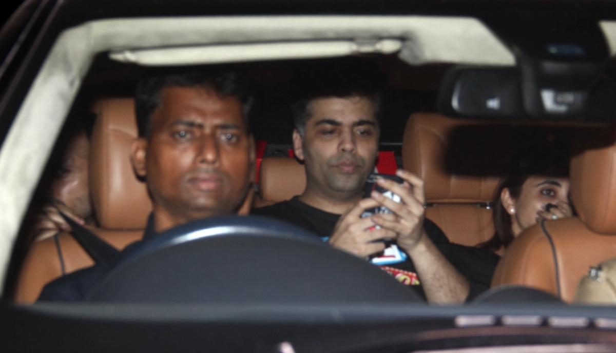 Karan Johar At Ranbir Kapoor's Residence Anushka Sharma, Arjun Kapoor and Other B-Town Celebs At Ranbir Kapoor's Residence