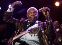 Bblues legend B.B. King performs onstage during the 45th Montreux Jazz Festival in Montreux July 2, 2011.