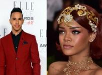 Lewis Hamilton and Rihanna