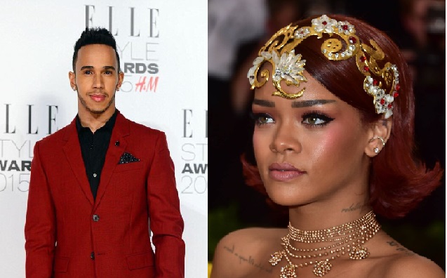 Lewis Hamilton and Rihanna