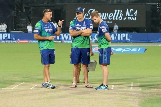 Paddy Upton, Shane Watson and Steve Smith will hope their plans come to fruition in the must win IPL 2015 game against KKR Paddy Upton Shane Watson Steve Smith Rajasthan Royals
