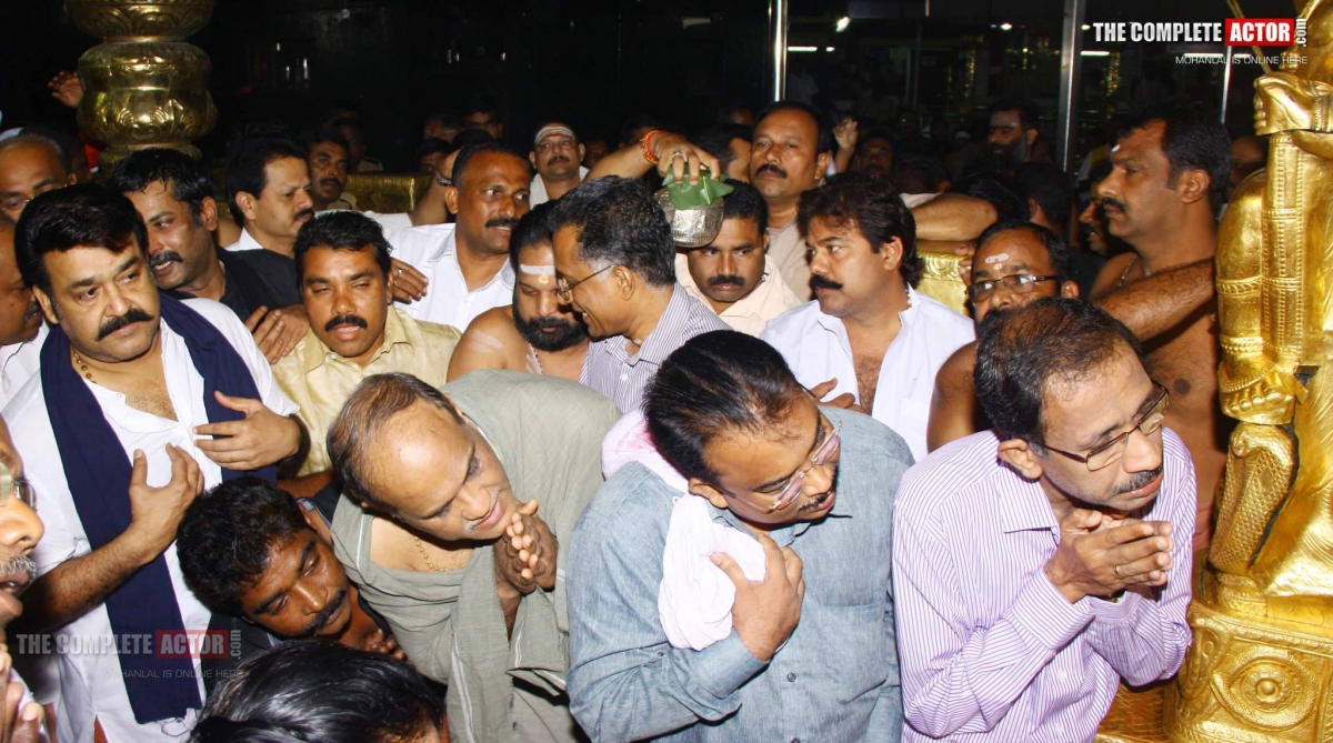Mohanlal in Sabarimala Mohanlal in Sabarimala