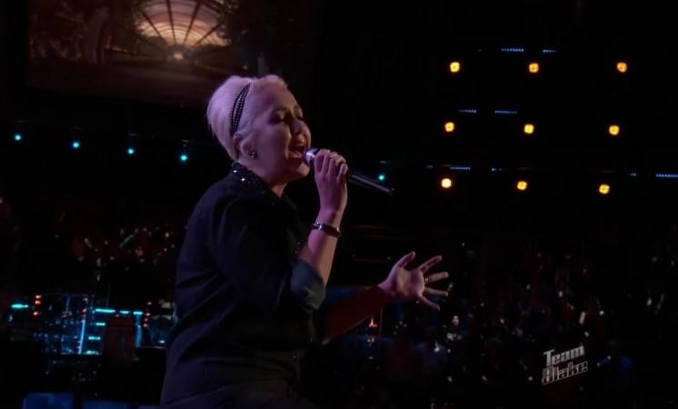Meghan Linsey performing "Tennessee Whiskey" on The Voice