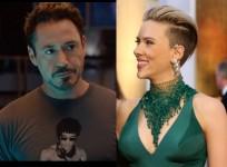 Robert Downey Jr and Scarlett Johansson