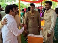 Chiranjeevi, Balakrishna at Manchu Manoj's pre-wedding party