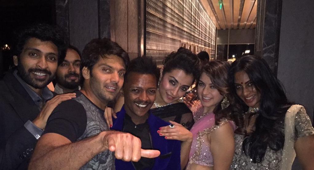 Arya, Vikram Prabhu, Trisha, Hansika at Manchu Manoj's Sangeet ceremony