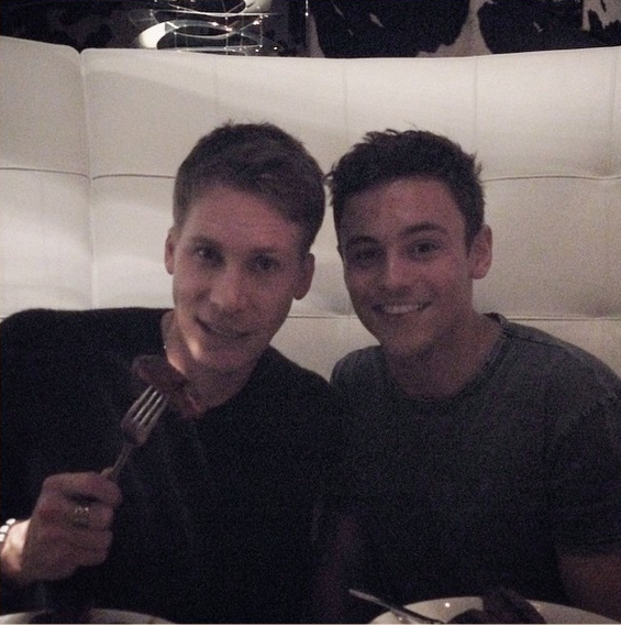 Tom Daley and Dustin Lance Black Tom Daley and Dustin Lance Black