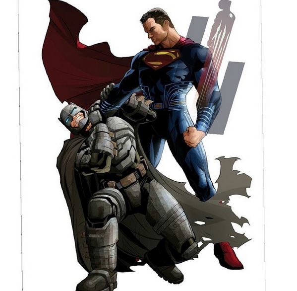 Batman V Superman: Dawn of Justice' Promo Art Shows Batman and Superman  Fight - IBTimes India