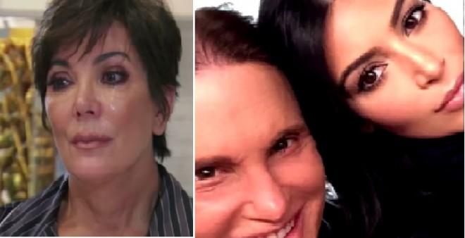 Kris Jenner, Bruce Jenner and Kim Kardashian