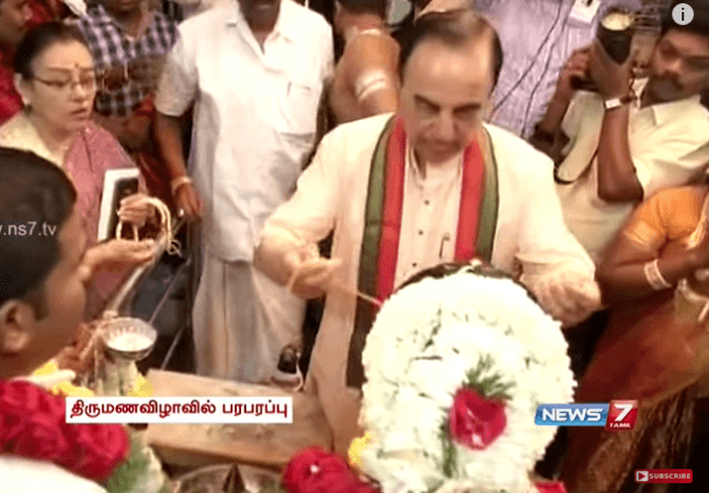 When Dr Subramanian Swamy almost tied the knot again in Tamil Nadu When Dr Subramanian Swamy almost tied the knot again