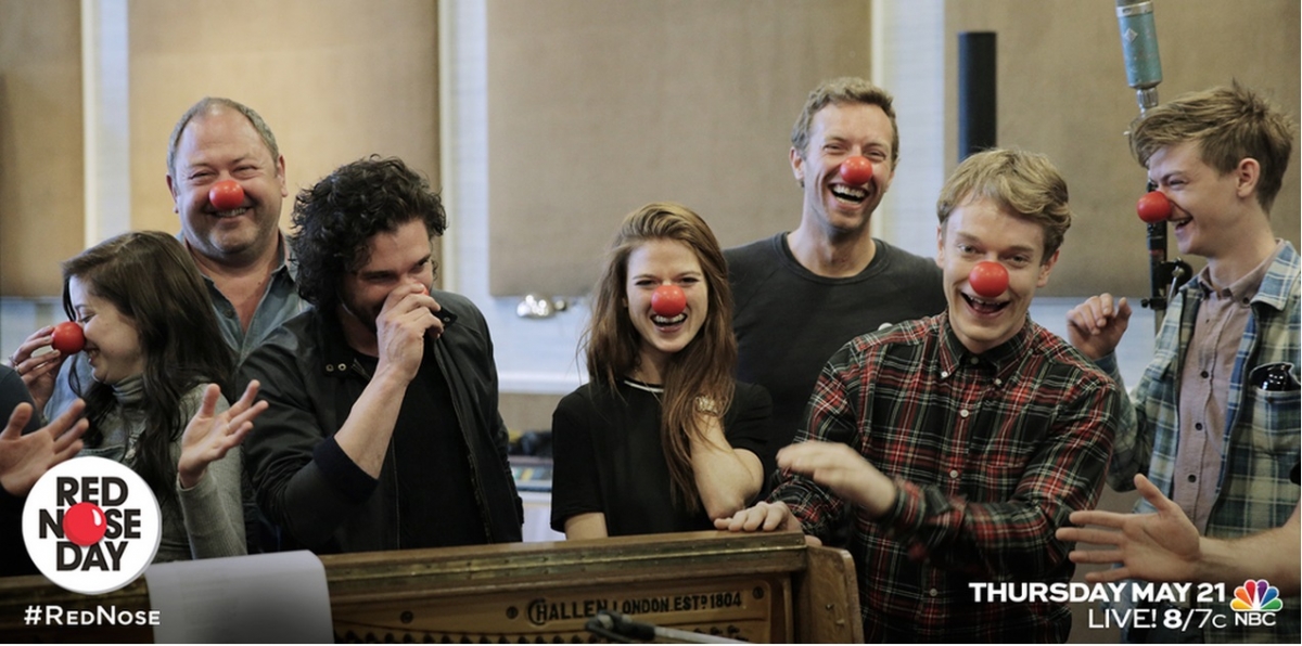 Cast of Game of Throne celebrate Red Nose Day Cast of Game of Throne on Red Nose Day