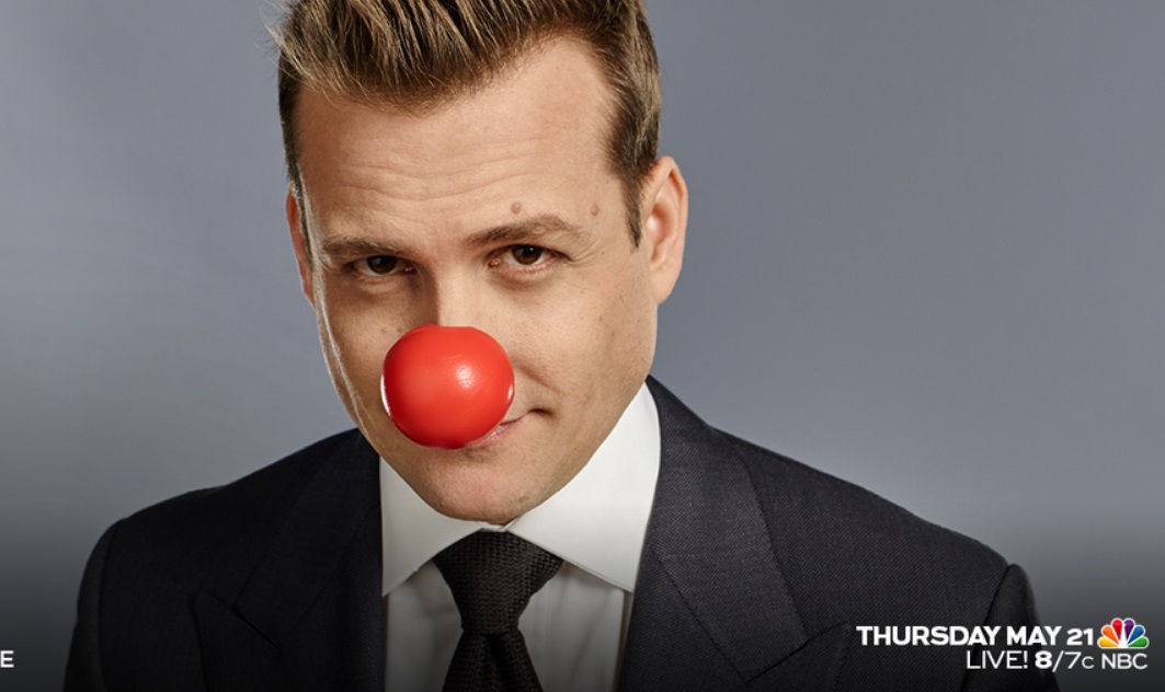 Gabriel Macht of 'Suits' on Red Nose Day Gabriel Macht of 'Suits' on Red Nose Day
