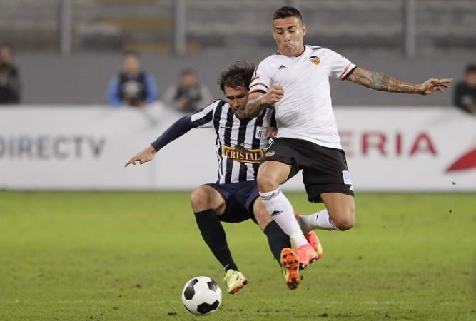 Valencia defender Otamendi (right) has been in good form this season Nicolas Otamendi