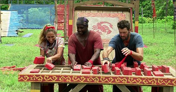 Carolyn Will and Mike playing Survivor