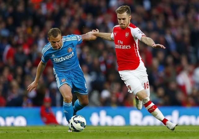Aaron Ramsey is the latest Arsenal player to be linked with a move to Barcelona Aaron Ramsey Arsenal Lee Cattermole Sunderland