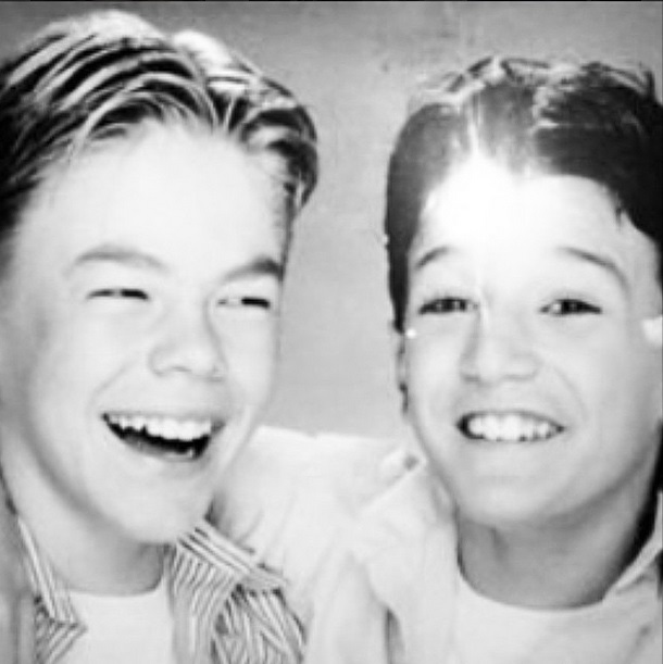 Mark Ballas and Derek Hough as kids. Mark Ballas with Derek Hough