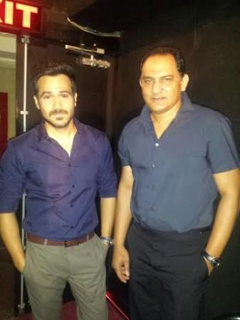 Emraan Hashmi and Mohammad Azharuddin Emraan Hashmi and Mohammad Azharuddin