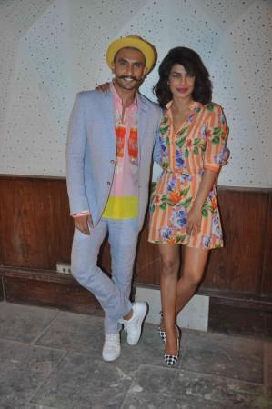 Ranveer Singh and Priyanka Chopra during 'Dil Dhadakne Do' press meet