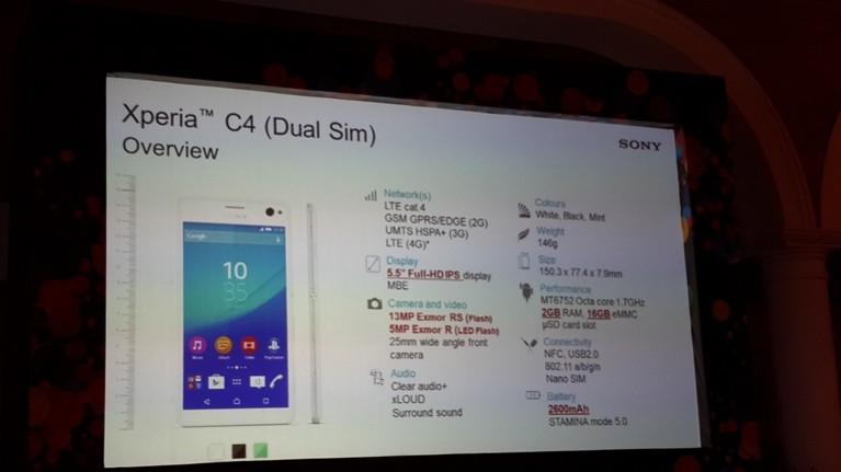 Sony Xperia C4 First Impressions