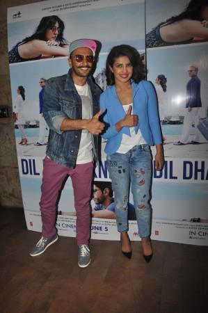 Ranveer Singh and Priyanka Chopra Special screening of 'Dil Dhadakne Do'