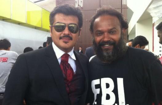 A picture of Ajith and Venkat Prabhu. Ajith-Venkat Prabhu