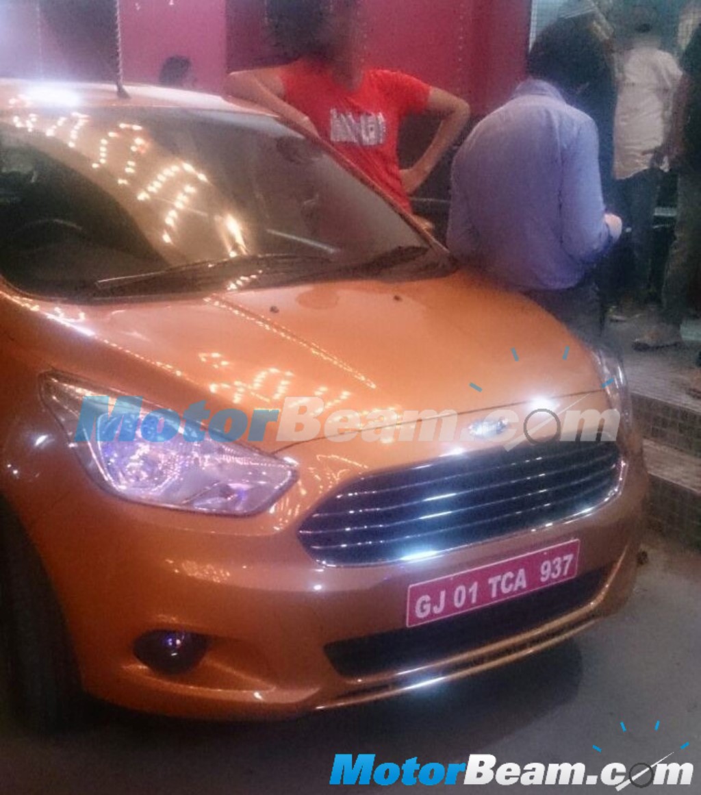 2015 Ford Figo Hatchback Spied Completely Undisguised
