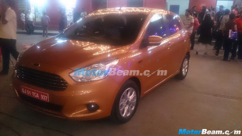 2015 Ford Figo Hatchback Spied Completely Undisguised