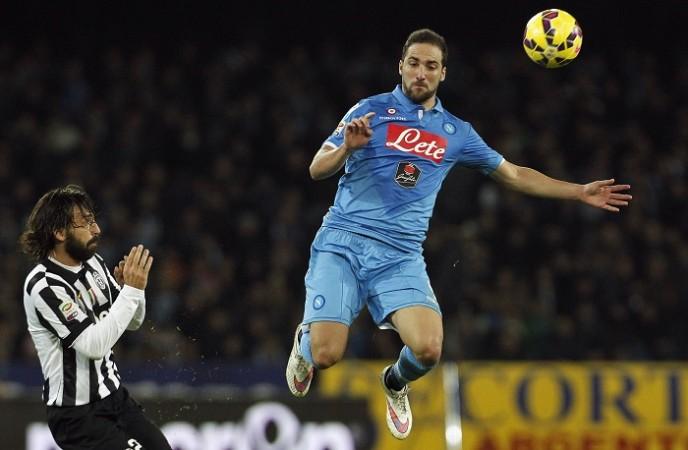 Gonzalo Higuain (R) wants to leave Napoli at the end of the season. Gonzalo Higuain