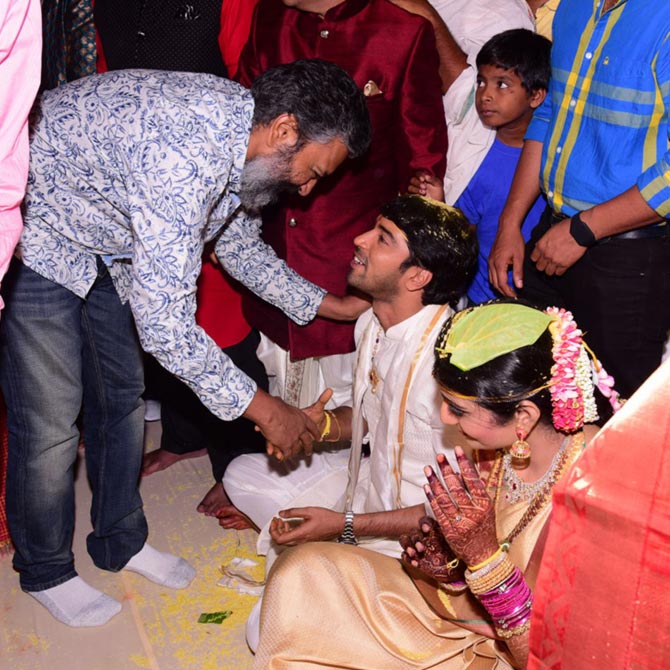 SS Rajamouli at Allari Naresh's Wedding
