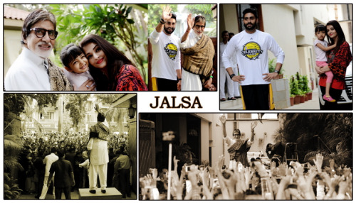 Amitabh Bachchan and family meets their fans infront of their Jalsa bungalow