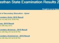Rajasthan Class 12 Arts Results 2015 Announced
