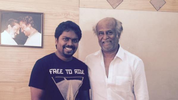 A picture of Rajinikanth with Pa Ranjith. Rajinikanth with Pa Ranjith