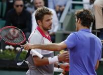 Stanislas Wawrinka Roger Federer French Open 2015 Quarterfinals