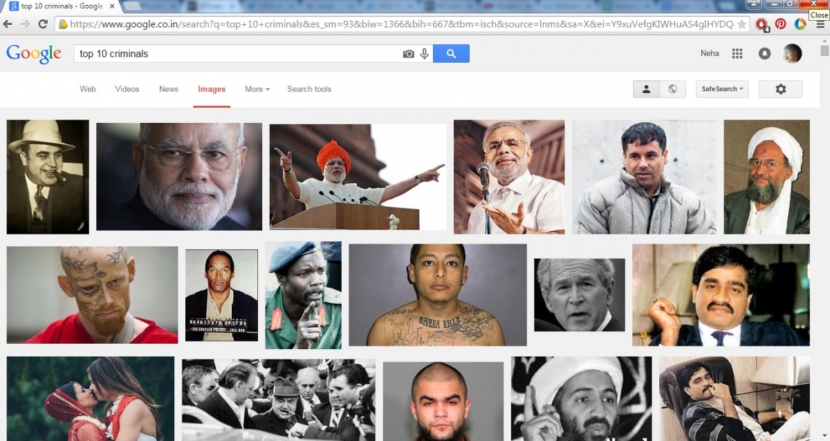 Top 10 criminals Google search